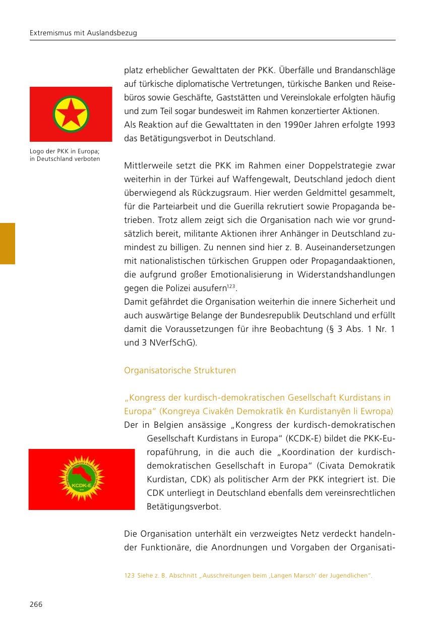 Seite 268 des Verfassungsschutzbericht 2020 Niedersachsen