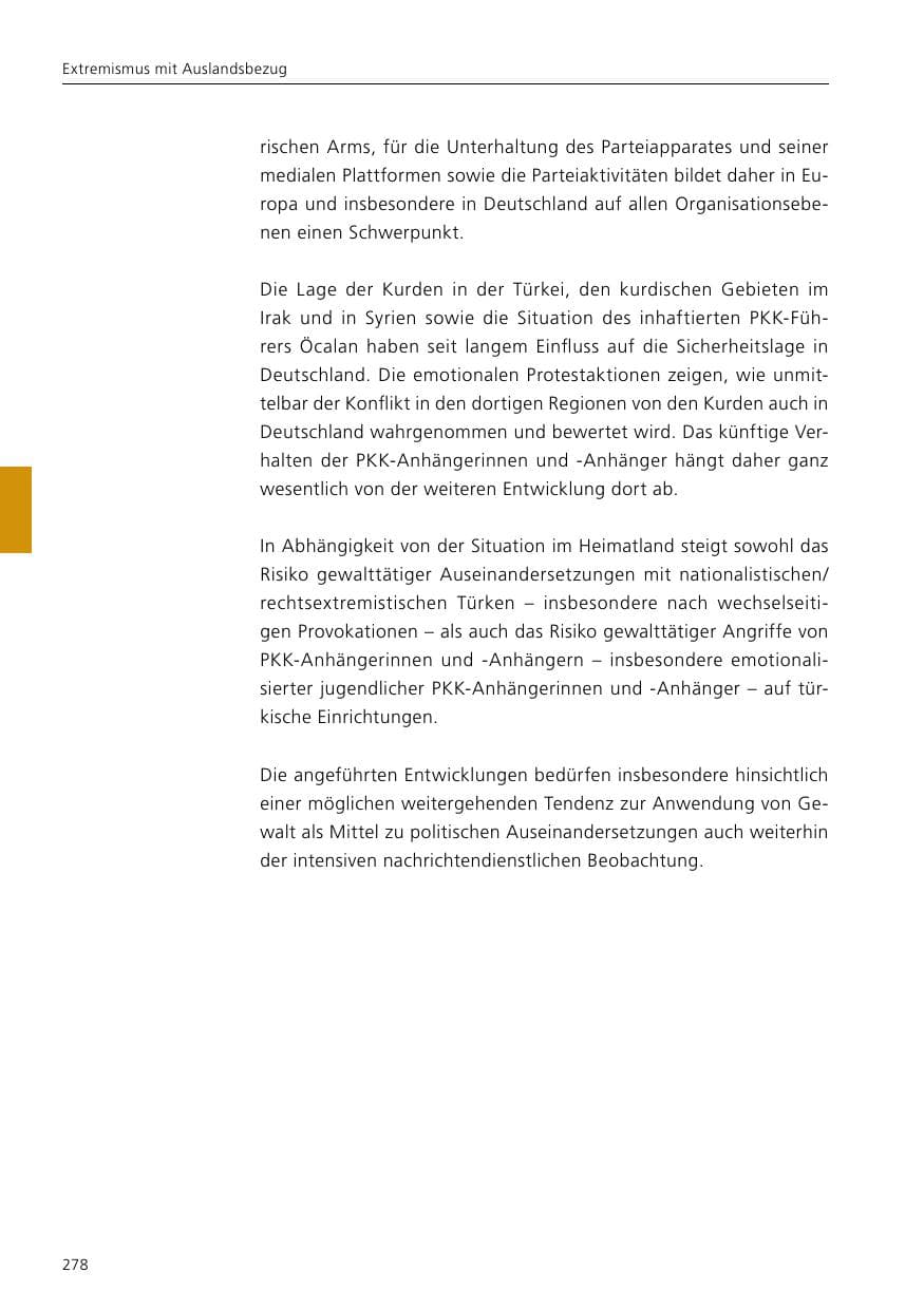 Seite 280 des Verfassungsschutzbericht 2020 Niedersachsen