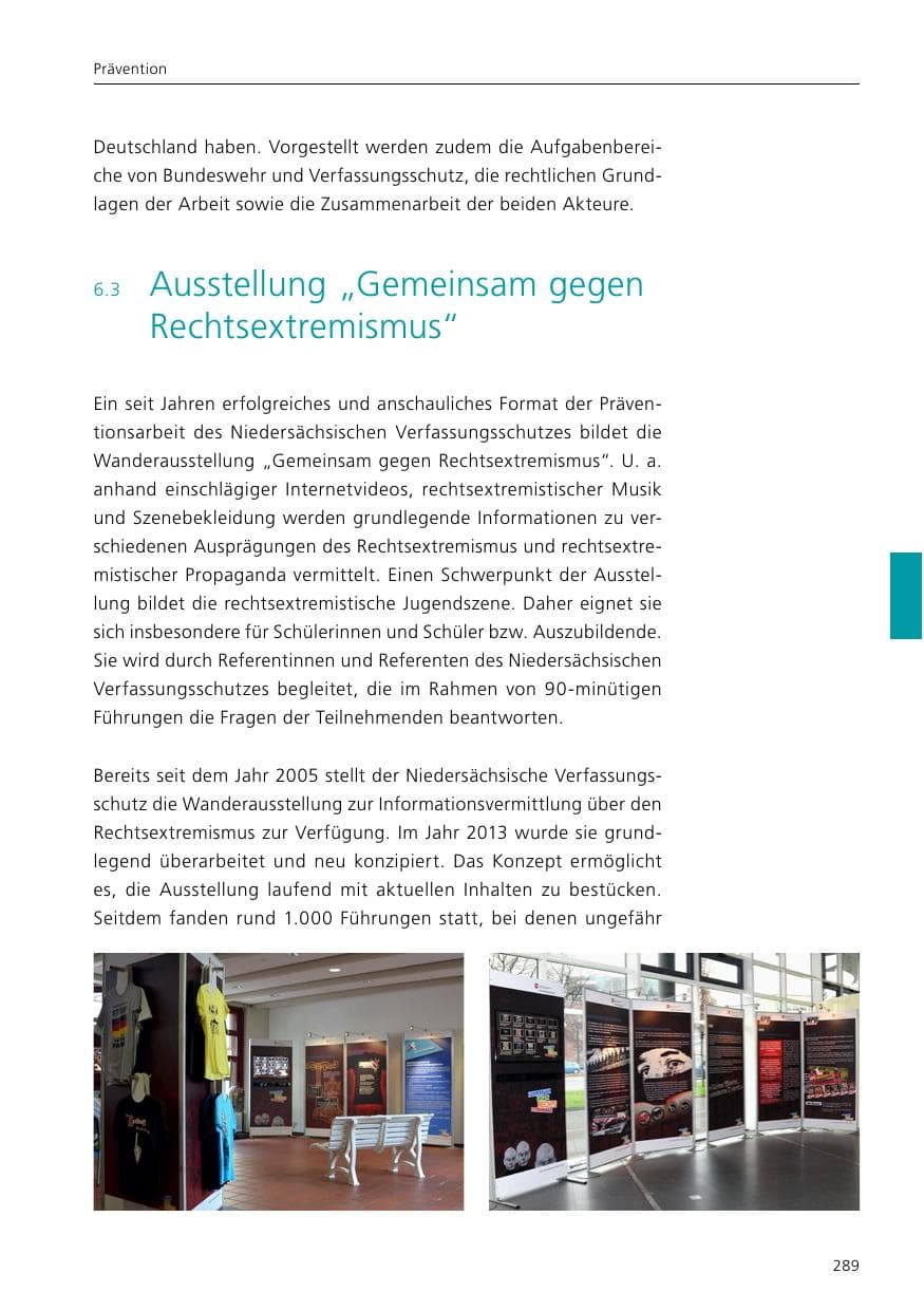 Seite 291 des Verfassungsschutzbericht 2020 Niedersachsen