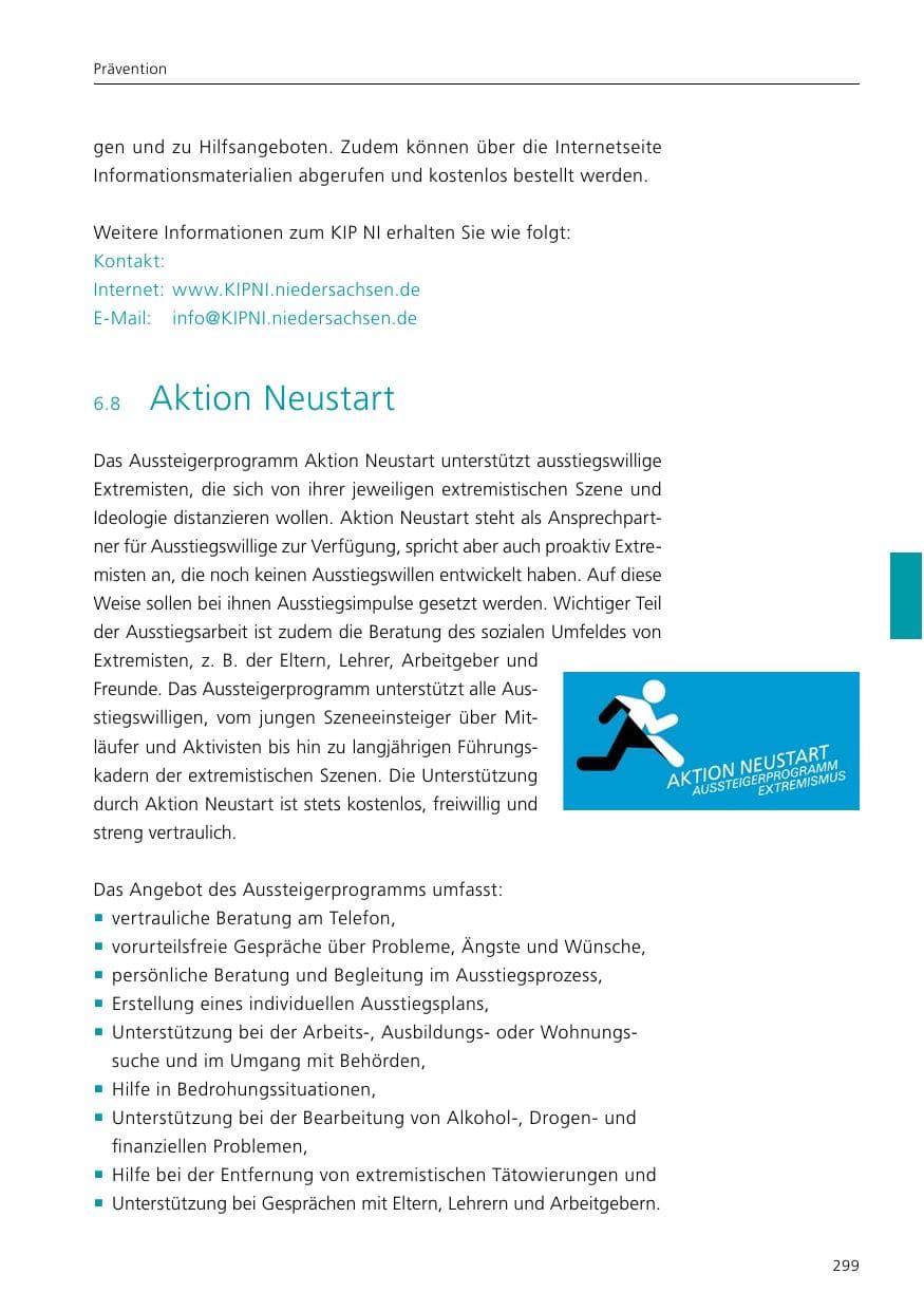 Seite 301 des Verfassungsschutzbericht 2020 Niedersachsen