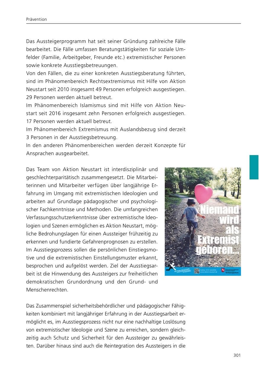 Seite 303 des Verfassungsschutzbericht 2020 Niedersachsen