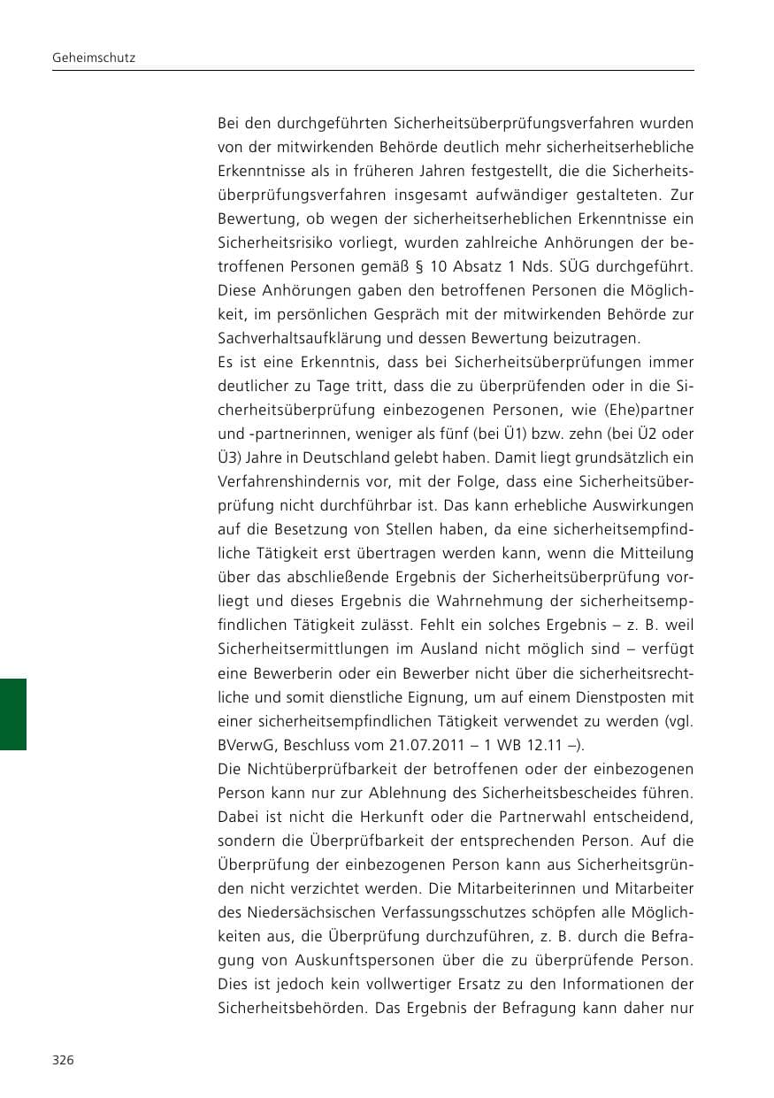 Seite 328 des Verfassungsschutzbericht 2020 Niedersachsen