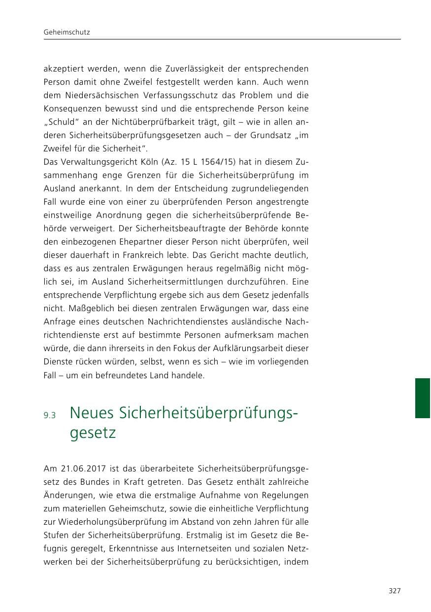 Seite 329 des Verfassungsschutzbericht 2020 Niedersachsen