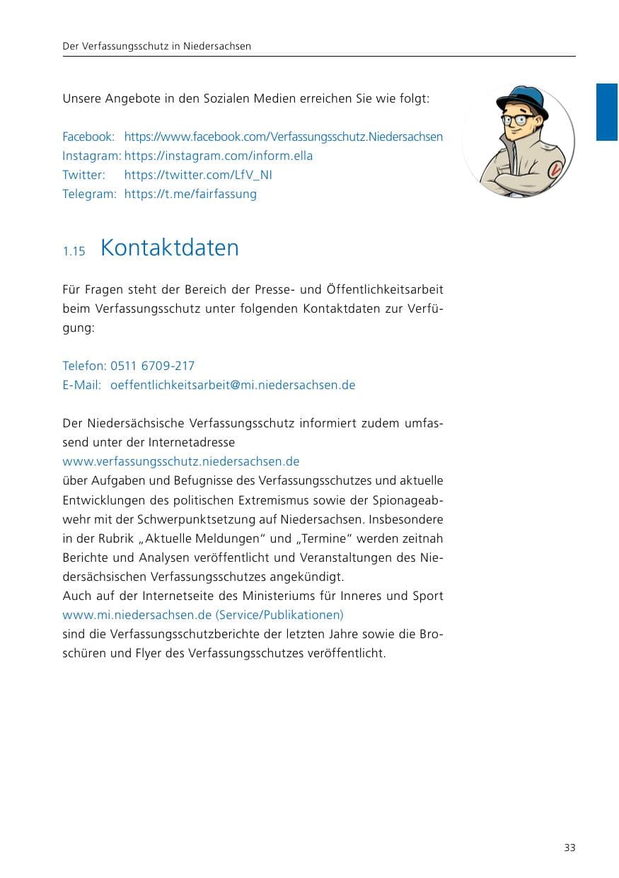 Seite 35 des Verfassungsschutzbericht 2020 Niedersachsen