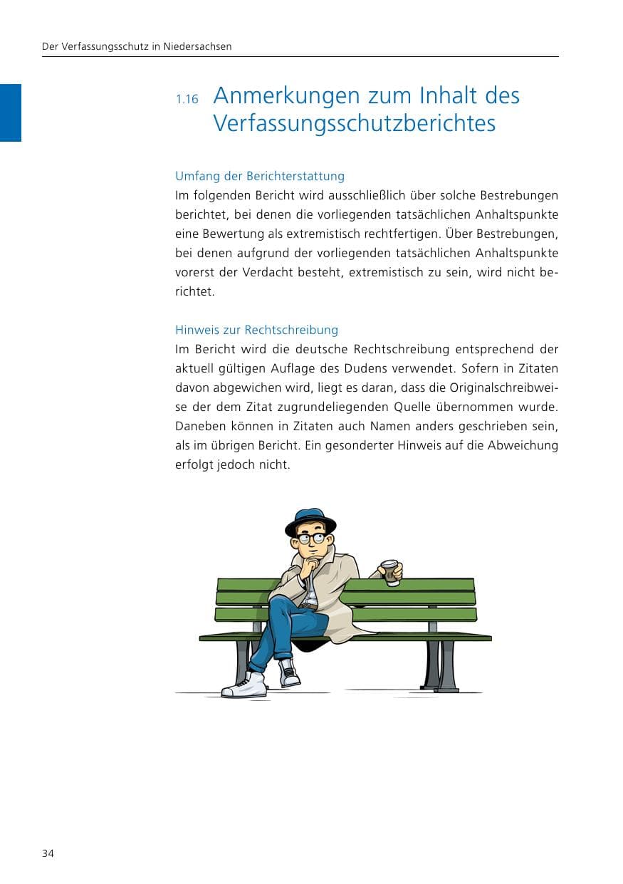 Seite 36 des Verfassungsschutzbericht 2020 Niedersachsen