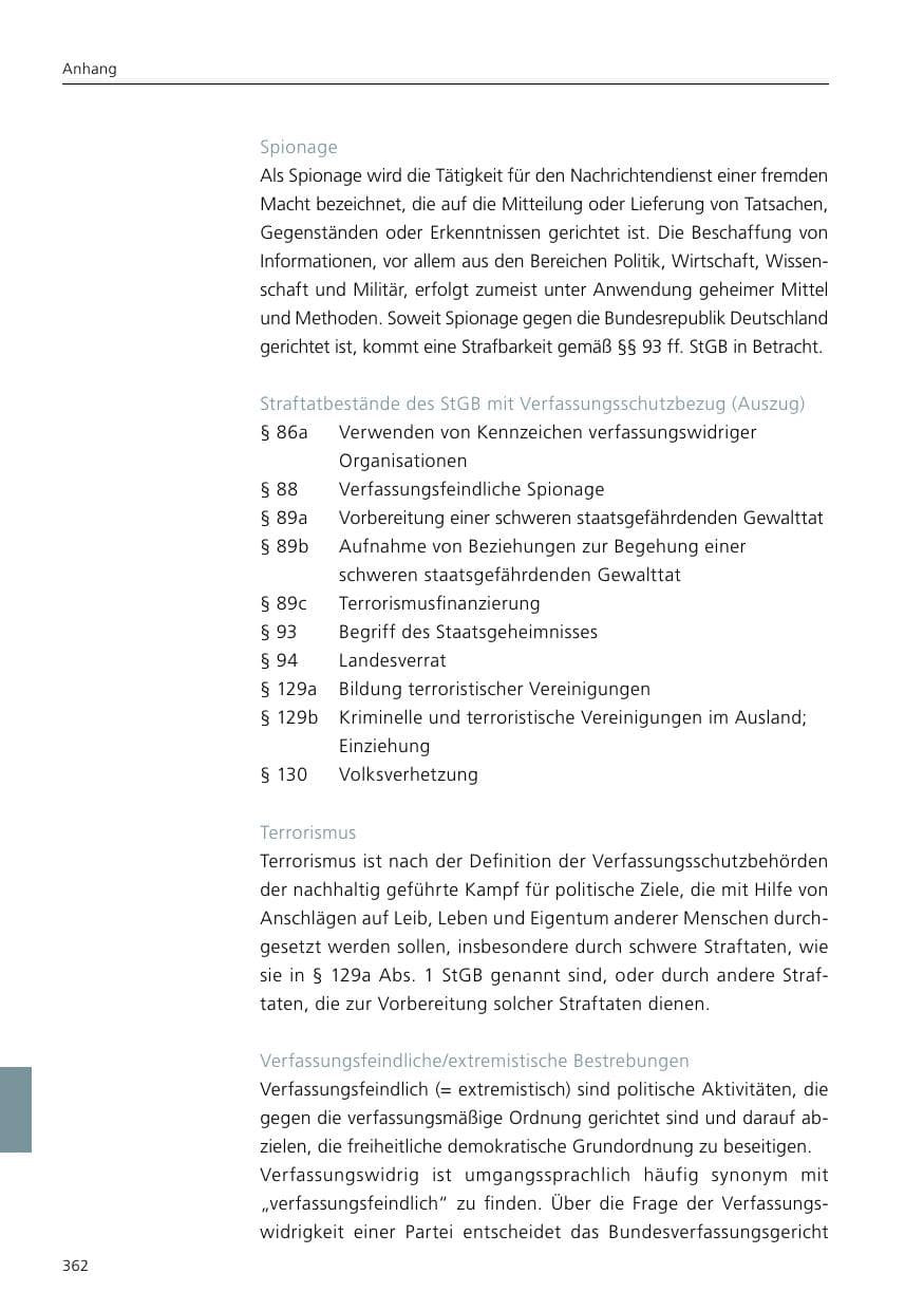 Seite 364 des Verfassungsschutzbericht 2020 Niedersachsen