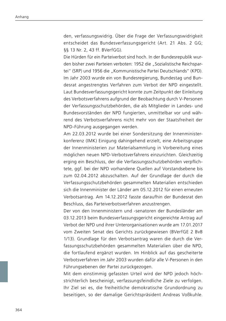 Seite 366 des Verfassungsschutzbericht 2020 Niedersachsen