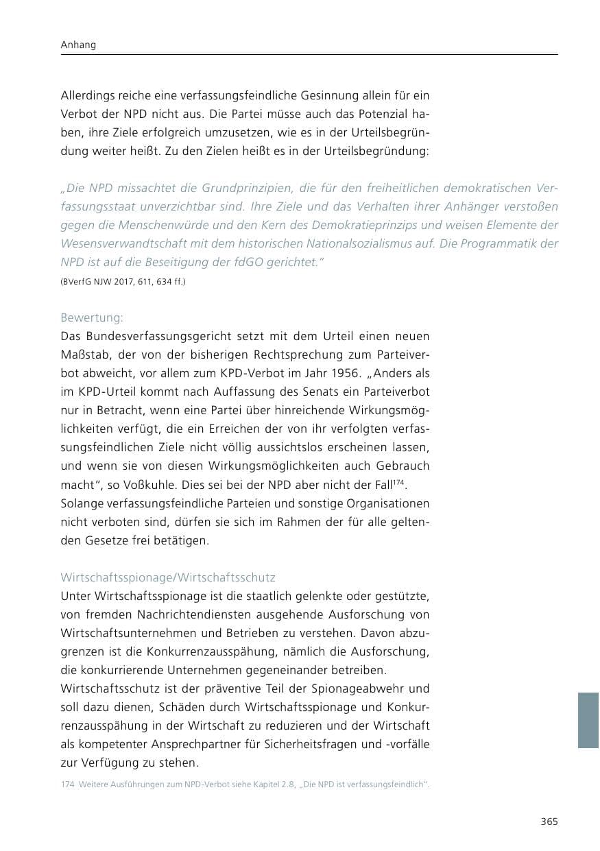 Seite 367 des Verfassungsschutzbericht 2020 Niedersachsen