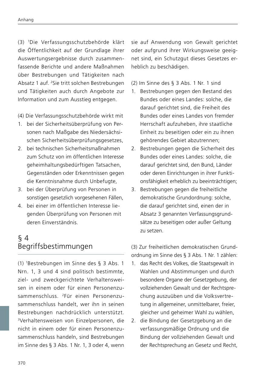 Seite 372 des Verfassungsschutzbericht 2020 Niedersachsen