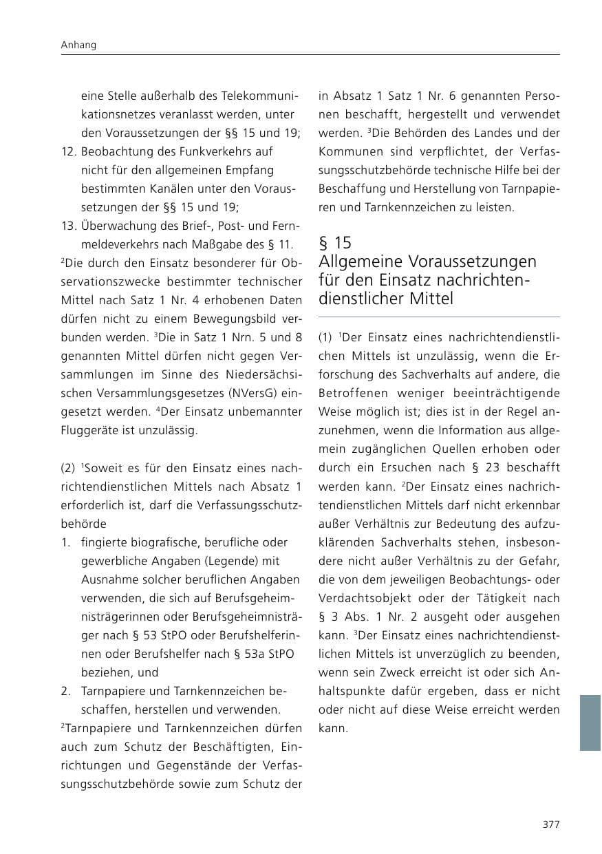 Seite 379 des Verfassungsschutzbericht 2020 Niedersachsen