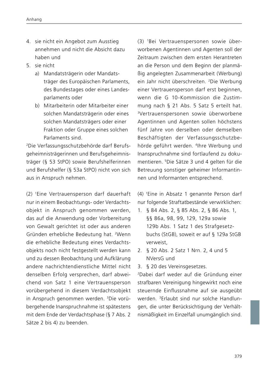 Seite 381 des Verfassungsschutzbericht 2020 Niedersachsen