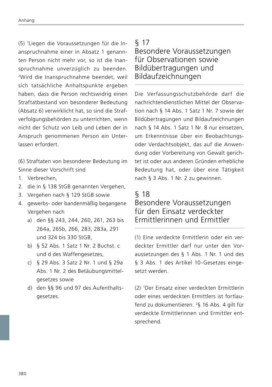 Seite 382 des Verfassungsschutzbericht 2020 Niedersachsen