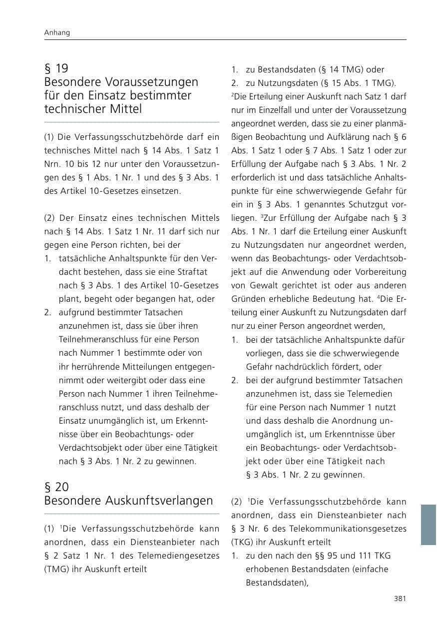 Seite 383 des Verfassungsschutzbericht 2020 Niedersachsen