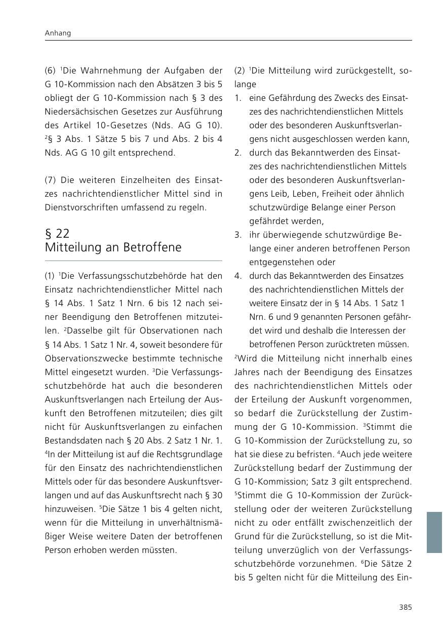 Seite 387 des Verfassungsschutzbericht 2020 Niedersachsen