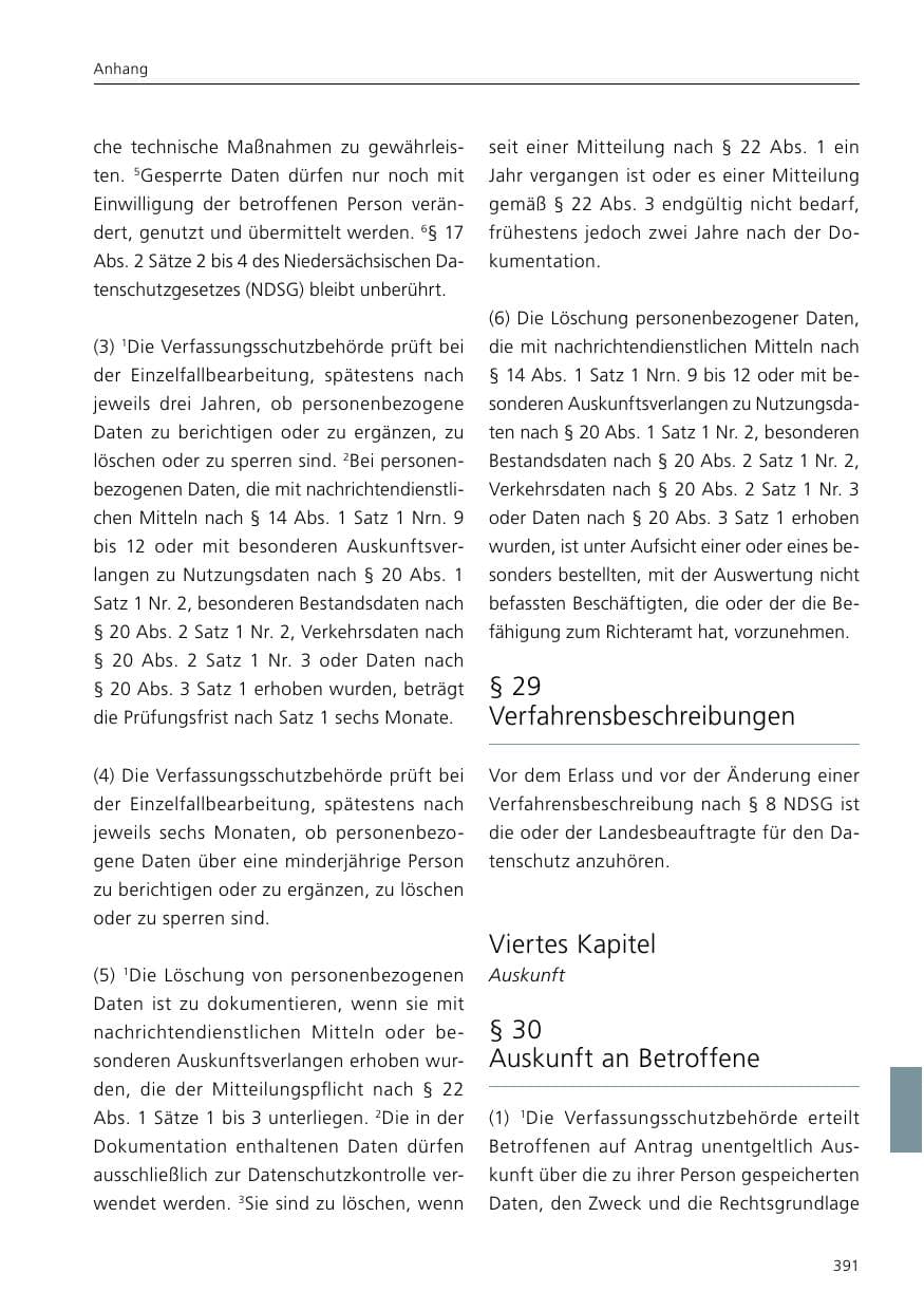 Seite 393 des Verfassungsschutzbericht 2020 Niedersachsen