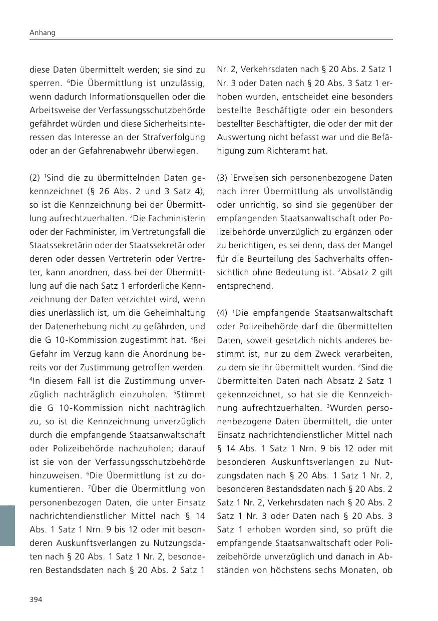 Seite 396 des Verfassungsschutzbericht 2020 Niedersachsen