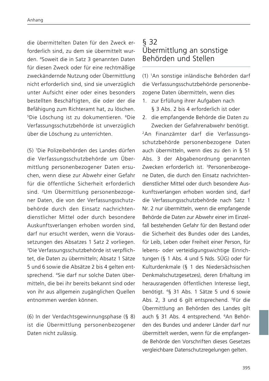 Seite 397 des Verfassungsschutzbericht 2020 Niedersachsen