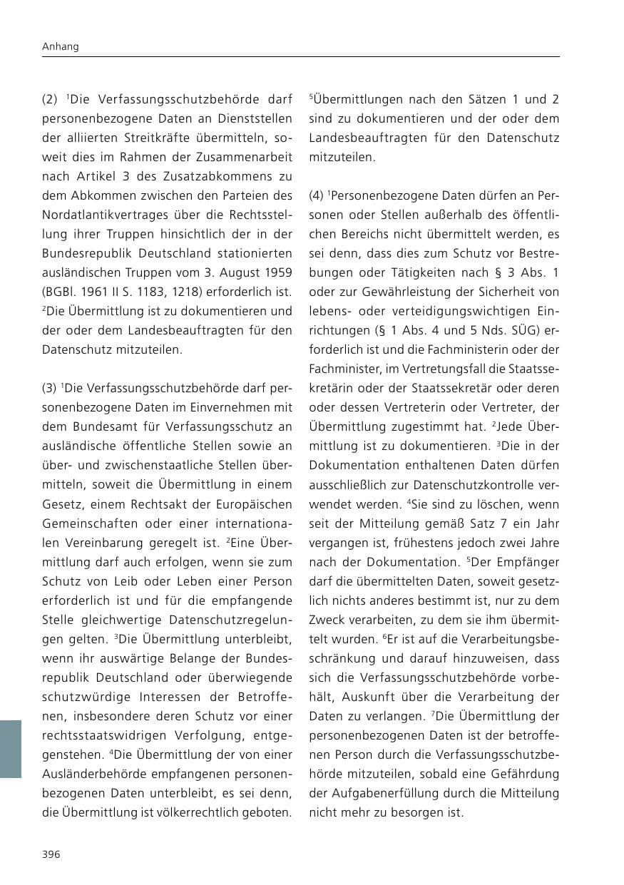 Seite 398 des Verfassungsschutzbericht 2020 Niedersachsen