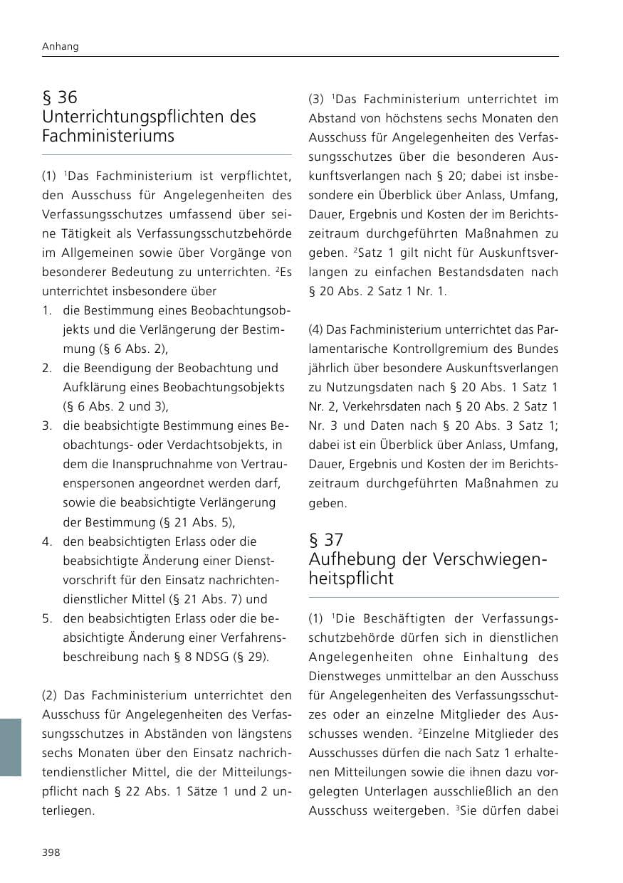 Seite 400 des Verfassungsschutzbericht 2020 Niedersachsen
