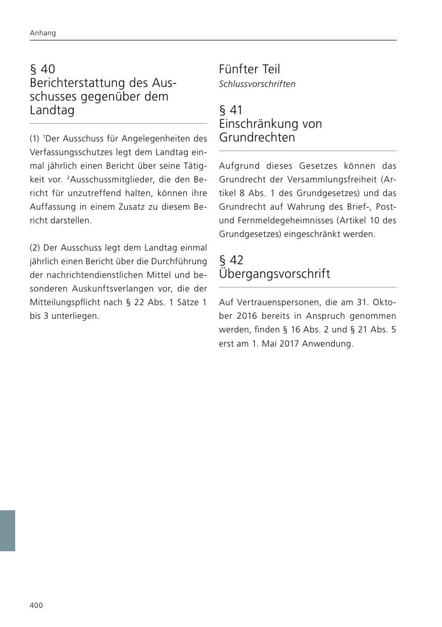 Seite 402 des Verfassungsschutzbericht 2020 Niedersachsen
