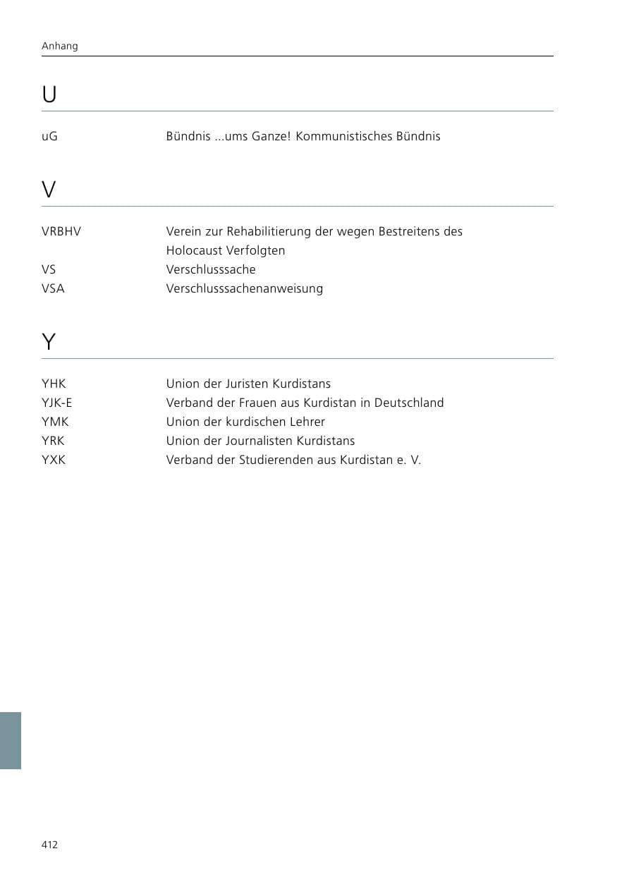 Seite 414 des Verfassungsschutzbericht 2020 Niedersachsen