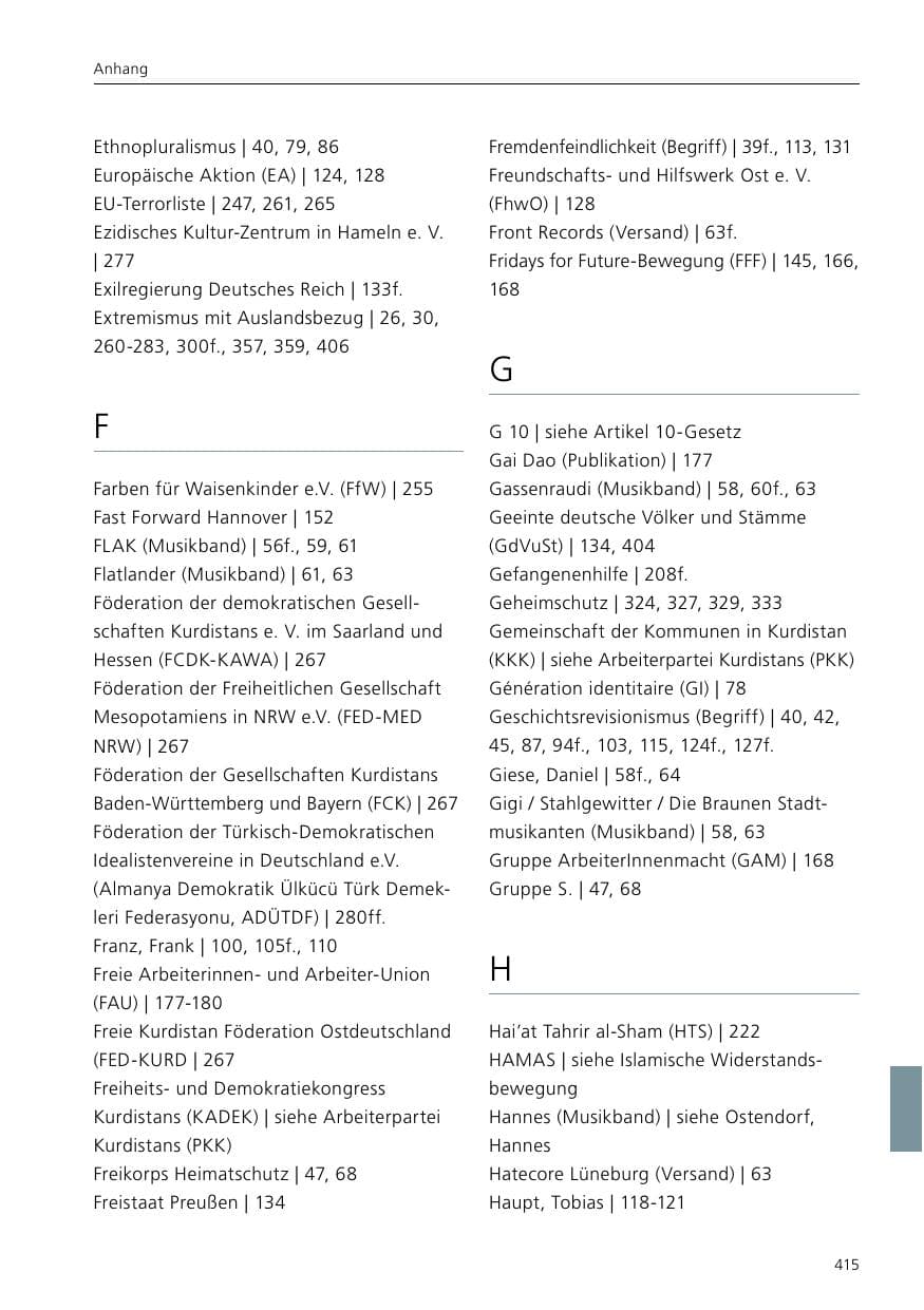 Seite 417 des Verfassungsschutzbericht 2020 Niedersachsen