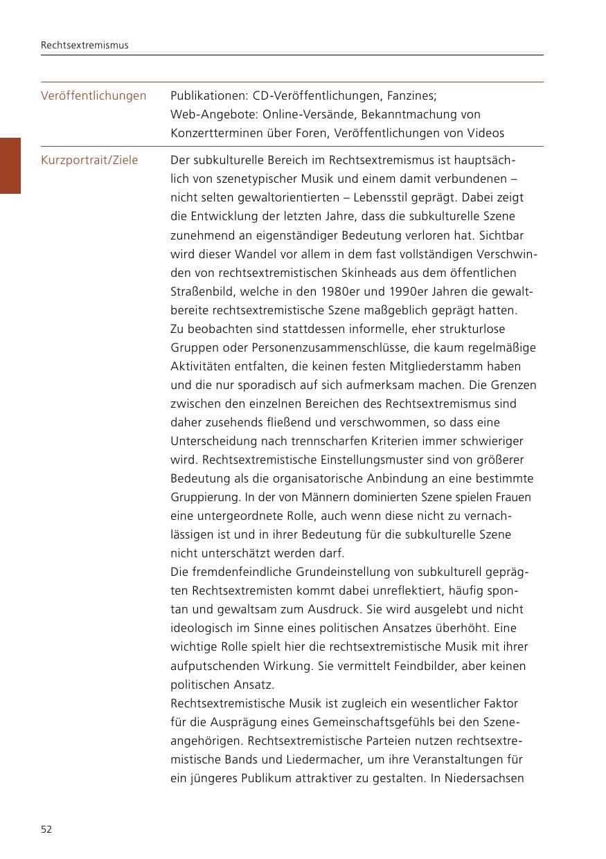 Seite 54 des Verfassungsschutzbericht 2020 Niedersachsen