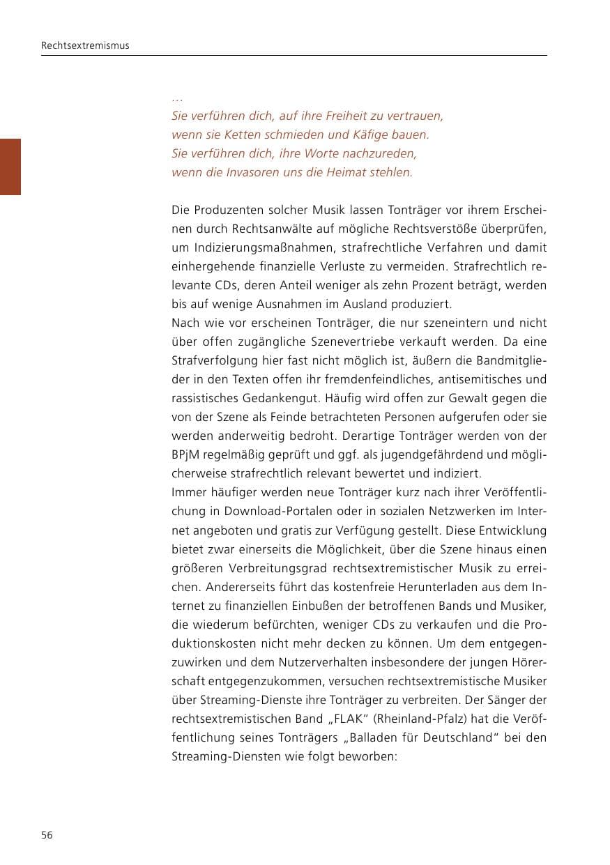 Seite 58 des Verfassungsschutzbericht 2020 Niedersachsen
