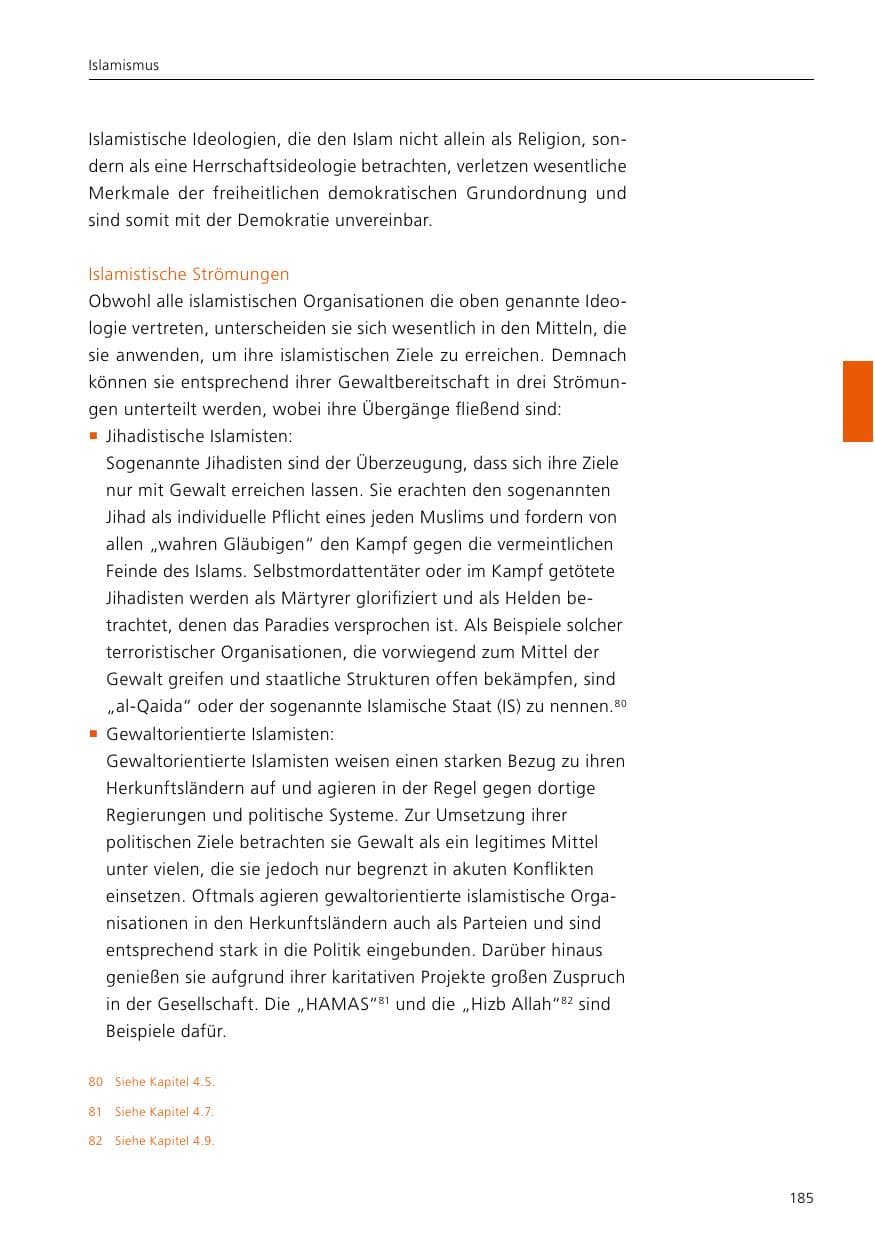 Seite 187 des Verfassungsschutzbericht 2021 Niedersachsen
