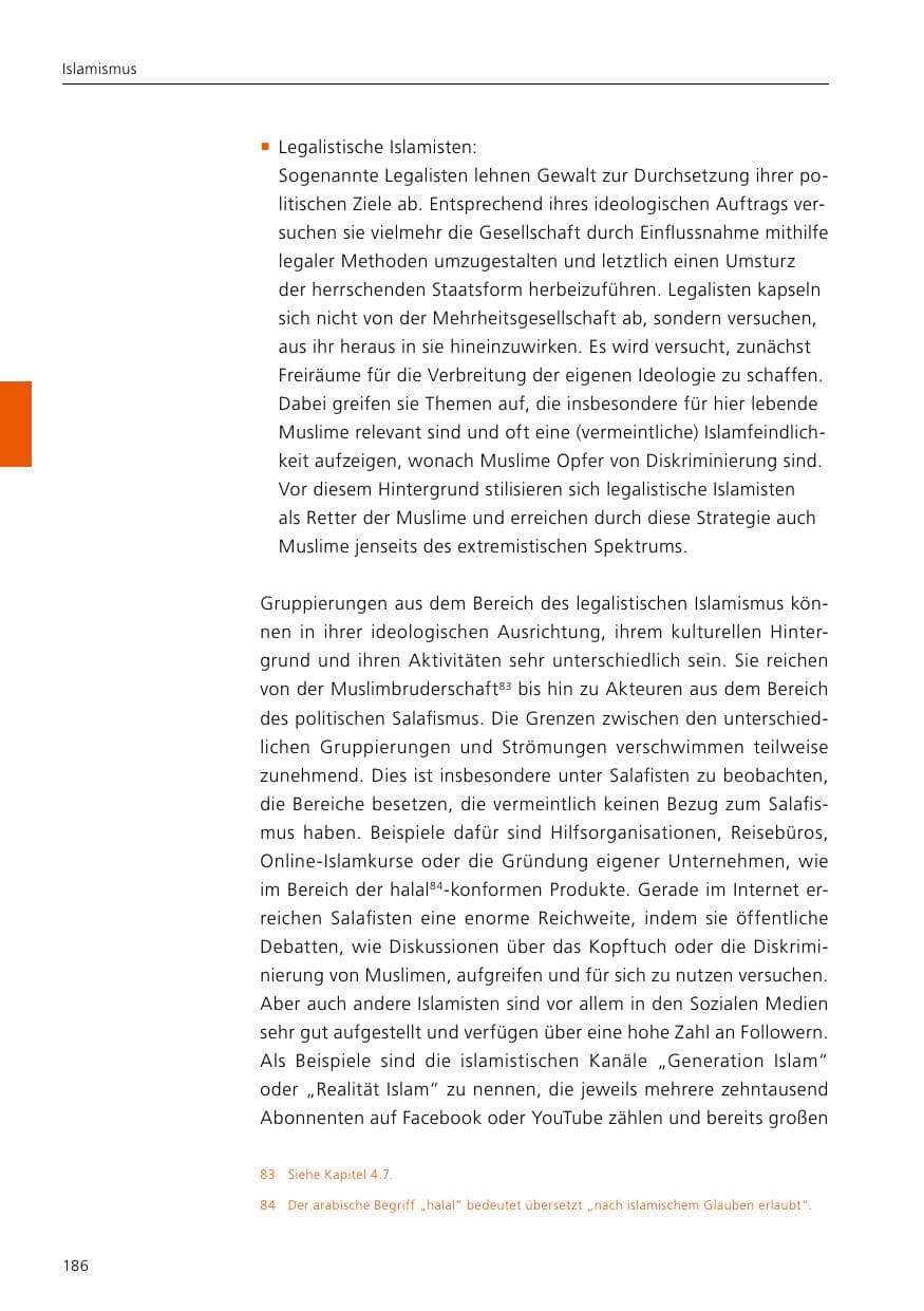 Seite 188 des Verfassungsschutzbericht 2021 Niedersachsen