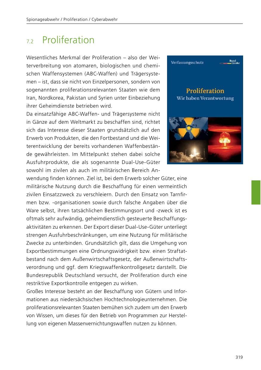 Seite 321 des Verfassungsschutzbericht 2021 Niedersachsen