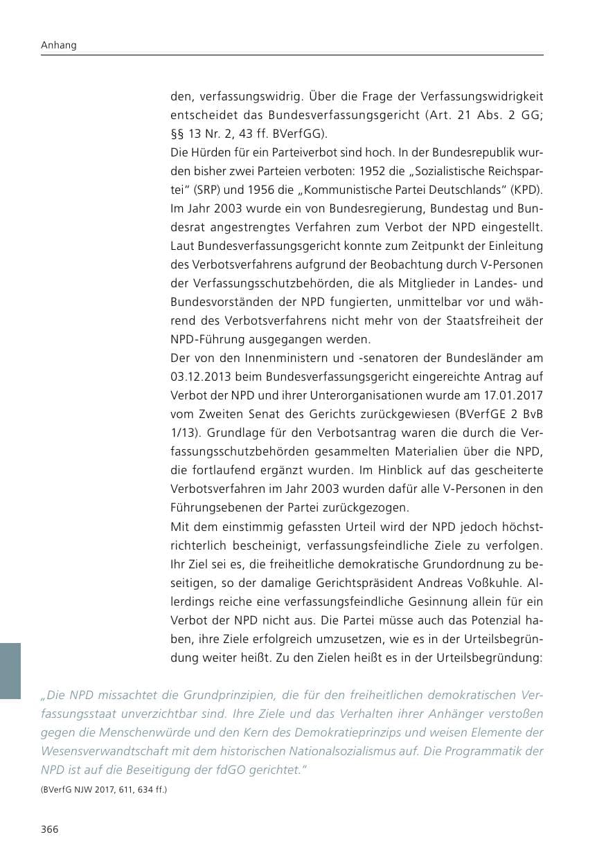 Seite 368 des Verfassungsschutzbericht 2021 Niedersachsen