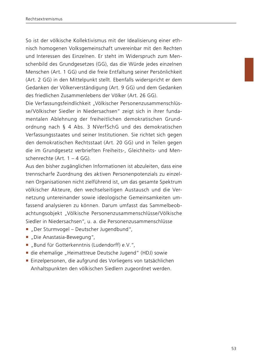 Seite 55 des Verfassungsschutzbericht 2021 Niedersachsen