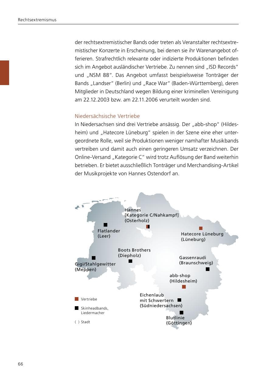 Seite 68 des Verfassungsschutzbericht 2021 Niedersachsen