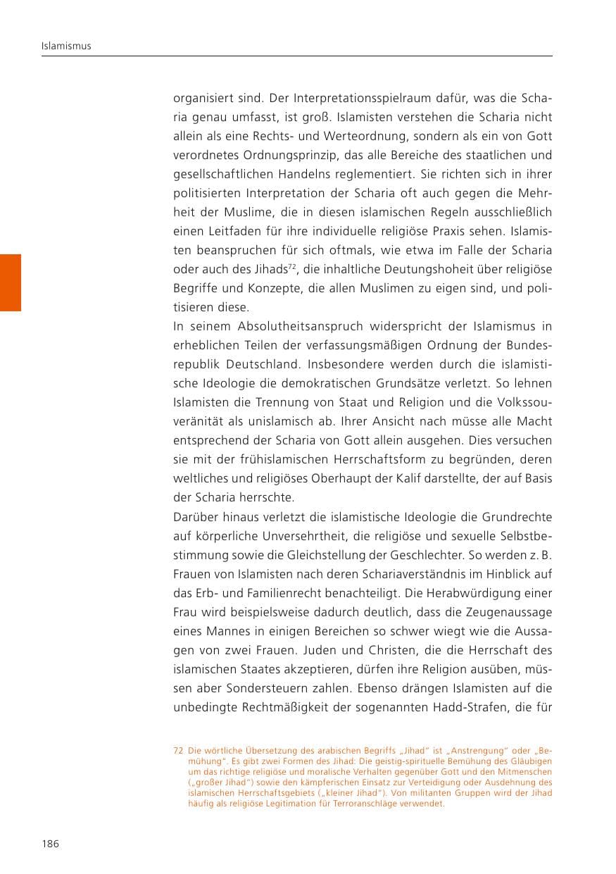 Seite 188 des Verfassungsschutzbericht 2022 Niedersachsen