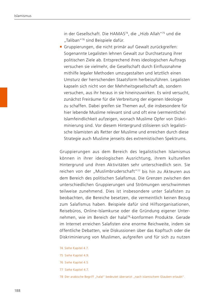 Seite 190 des Verfassungsschutzbericht 2022 Niedersachsen