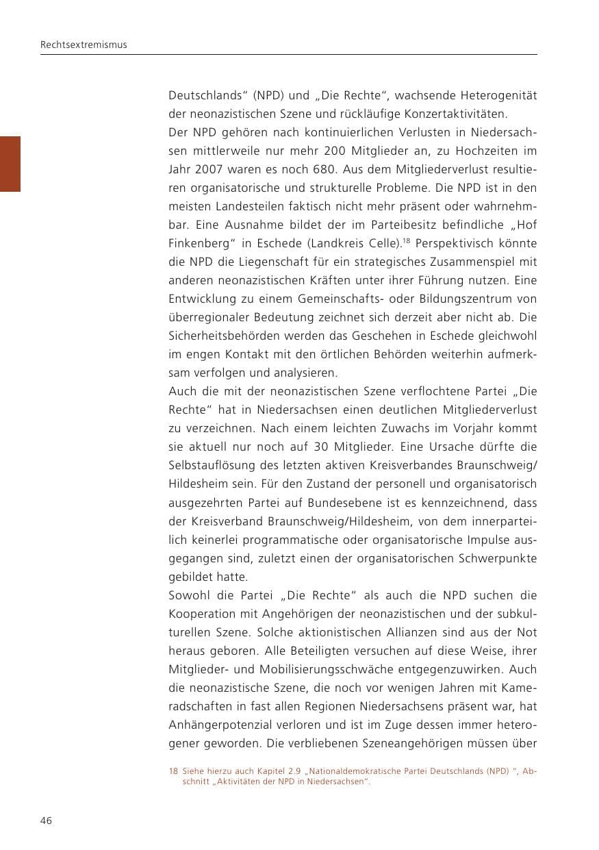 Seite 48 des Verfassungsschutzbericht 2022 Niedersachsen