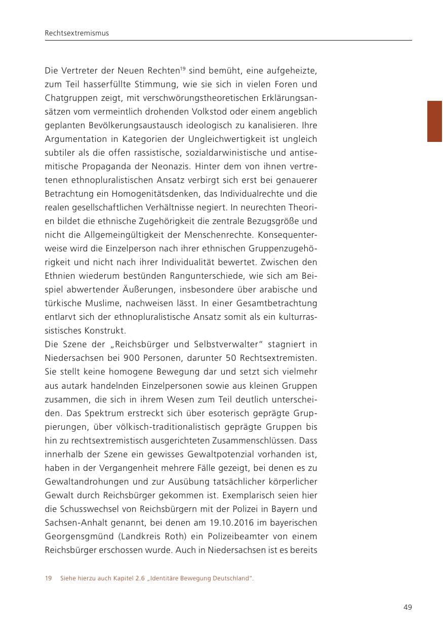 Seite 51 des Verfassungsschutzbericht 2022 Niedersachsen