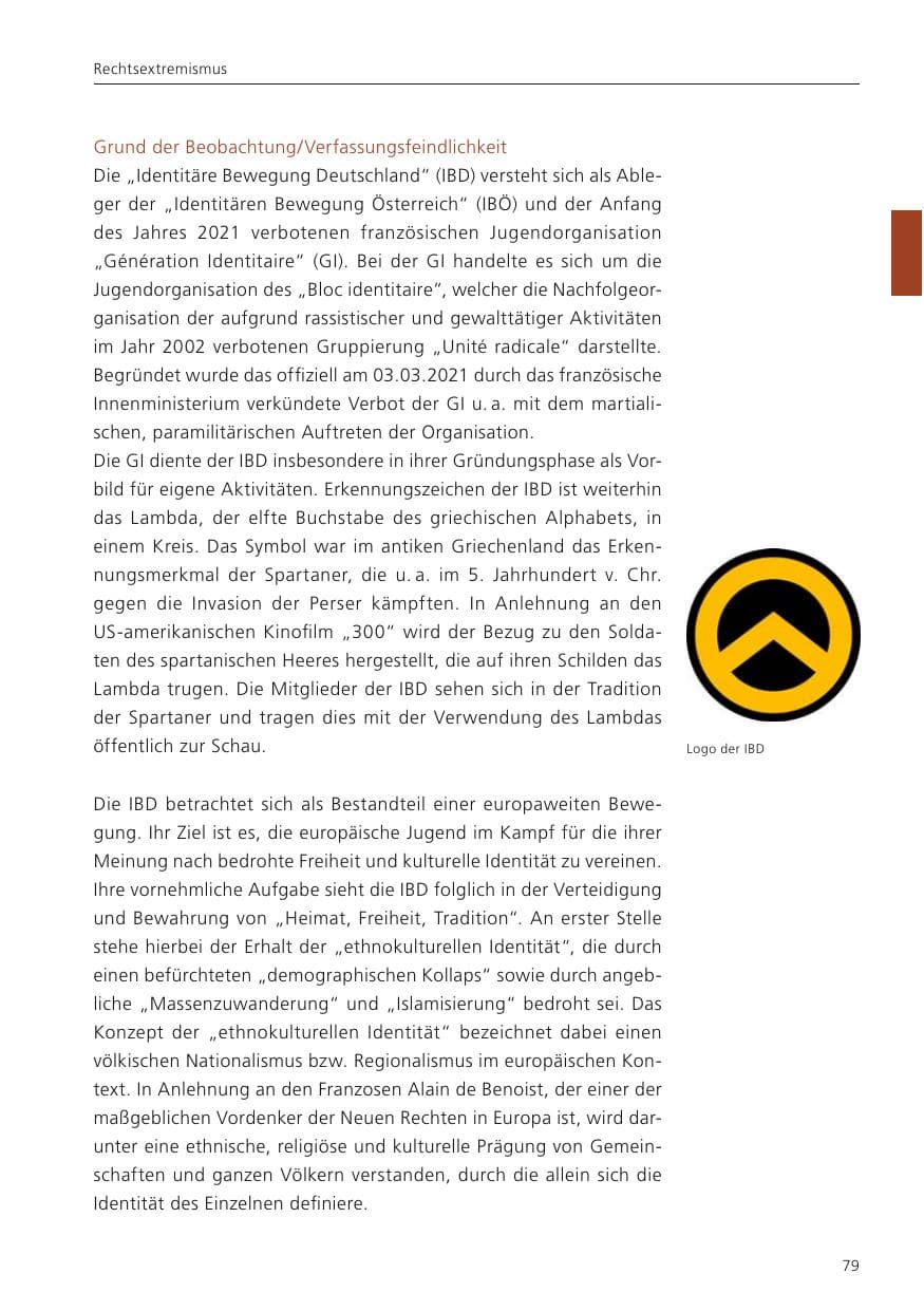 Seite 81 des Verfassungsschutzbericht 2022 Niedersachsen