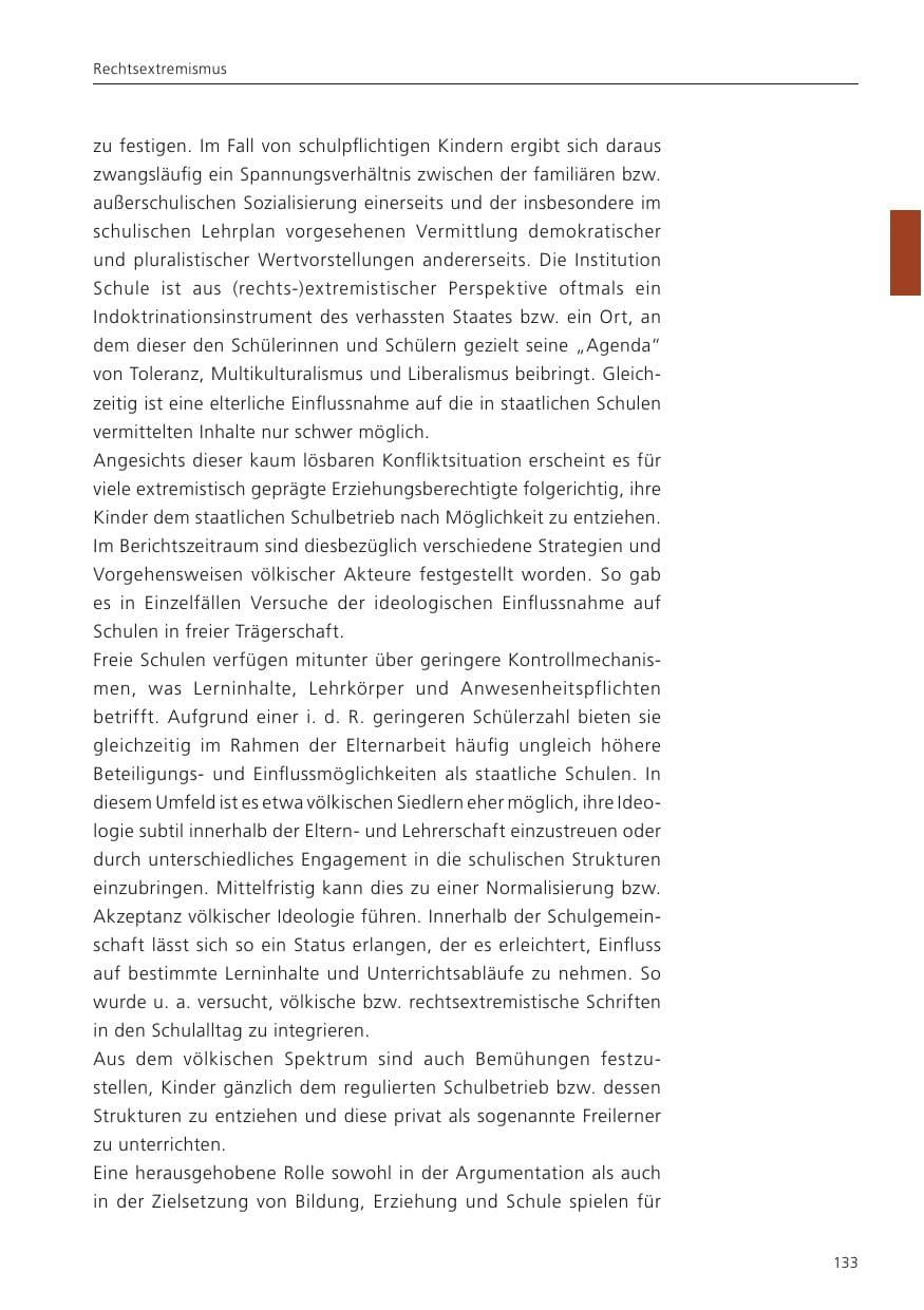 Seite 135 des Verfassungsschutzbericht 2023 Niedersachsen