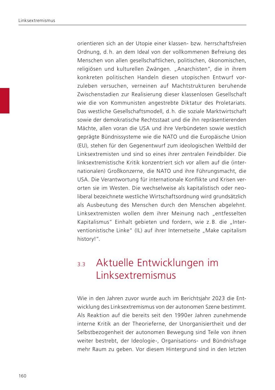 Seite 162 des Verfassungsschutzbericht 2023 Niedersachsen