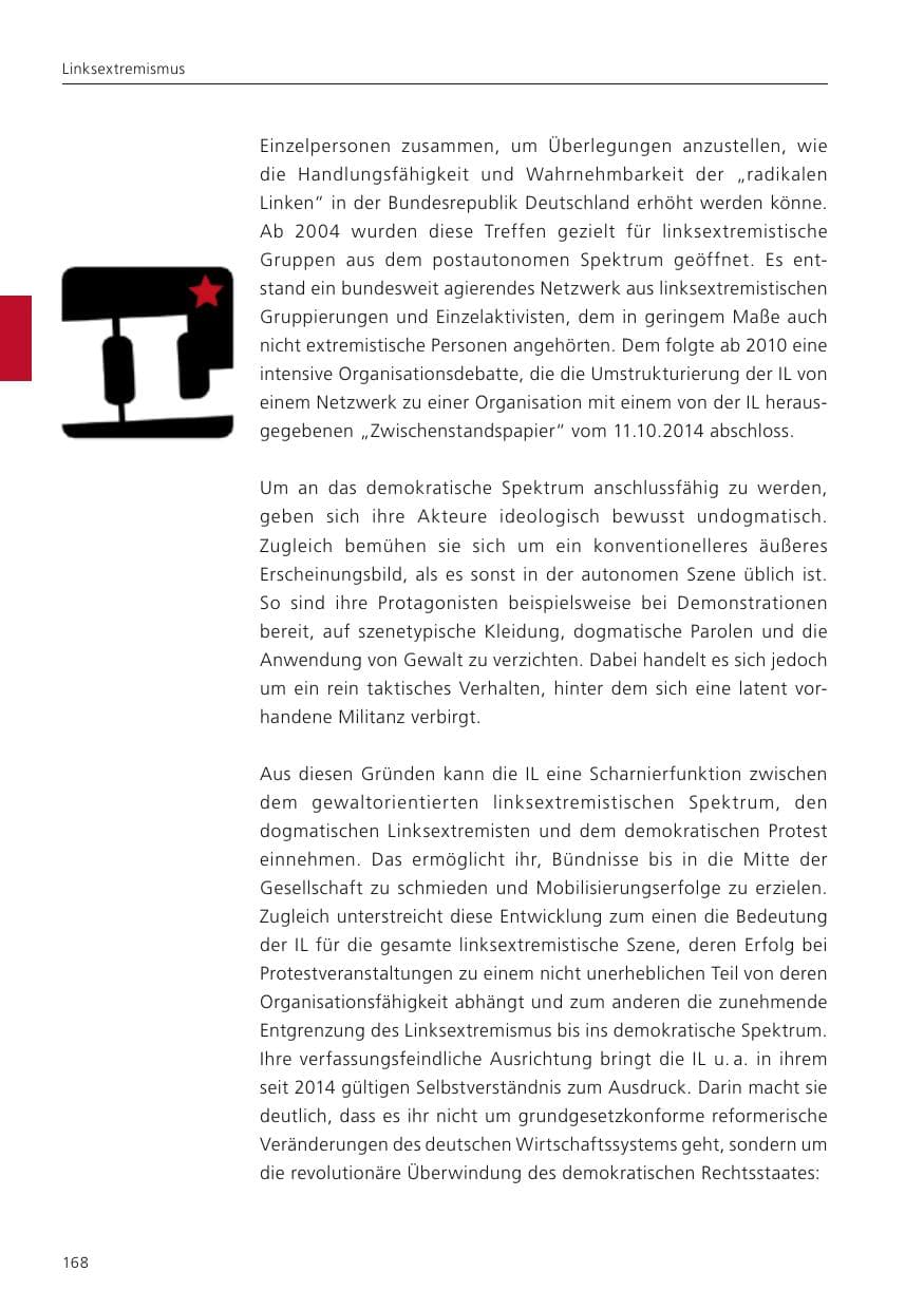 Seite 170 des Verfassungsschutzbericht 2023 Niedersachsen