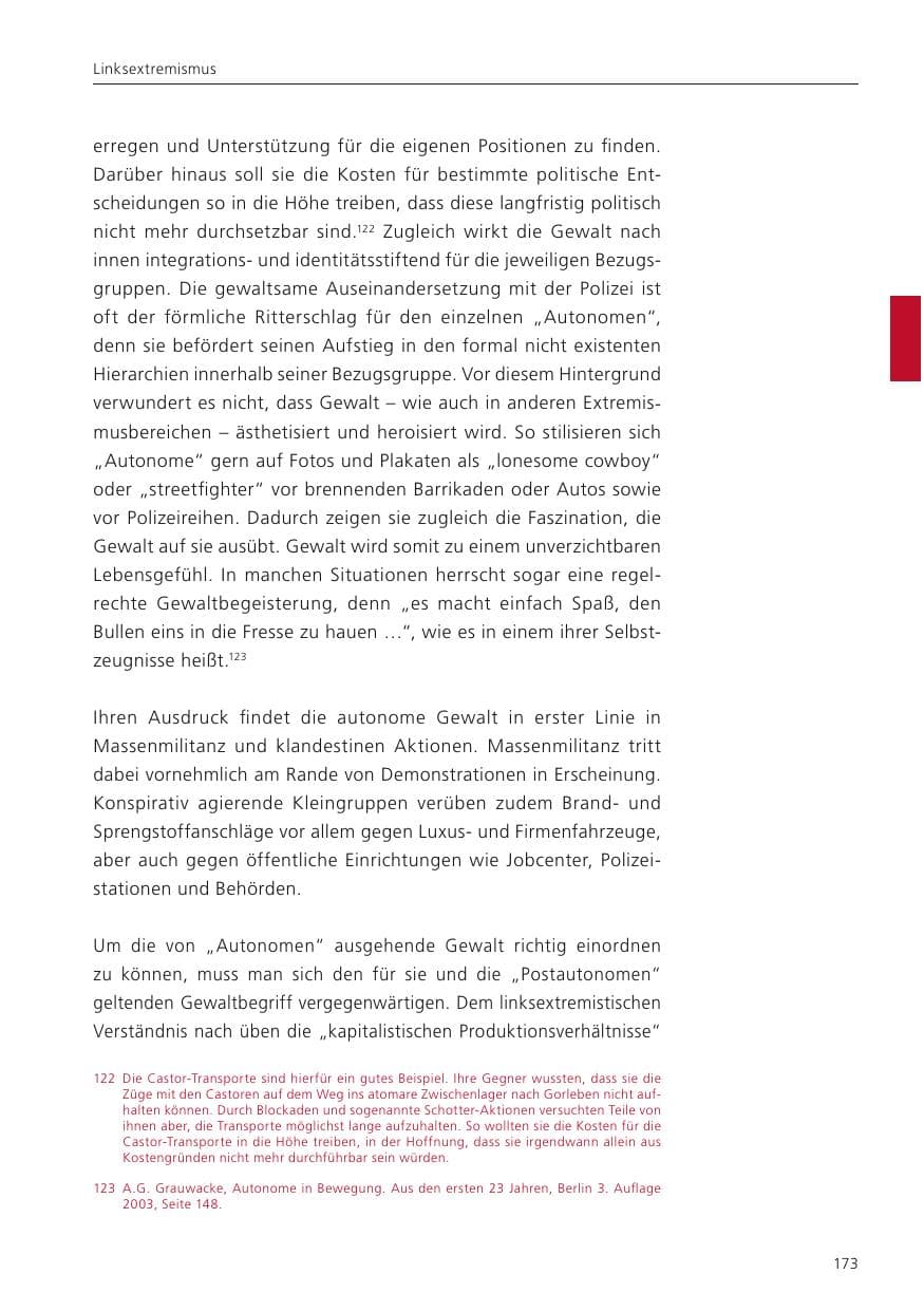 Seite 175 des Verfassungsschutzbericht 2023 Niedersachsen