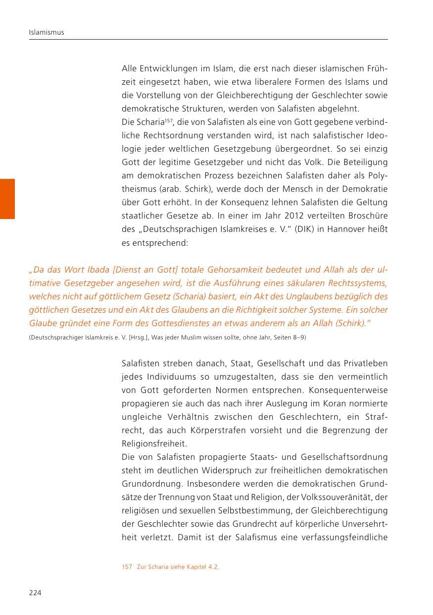 Seite 226 des Verfassungsschutzbericht 2023 Niedersachsen