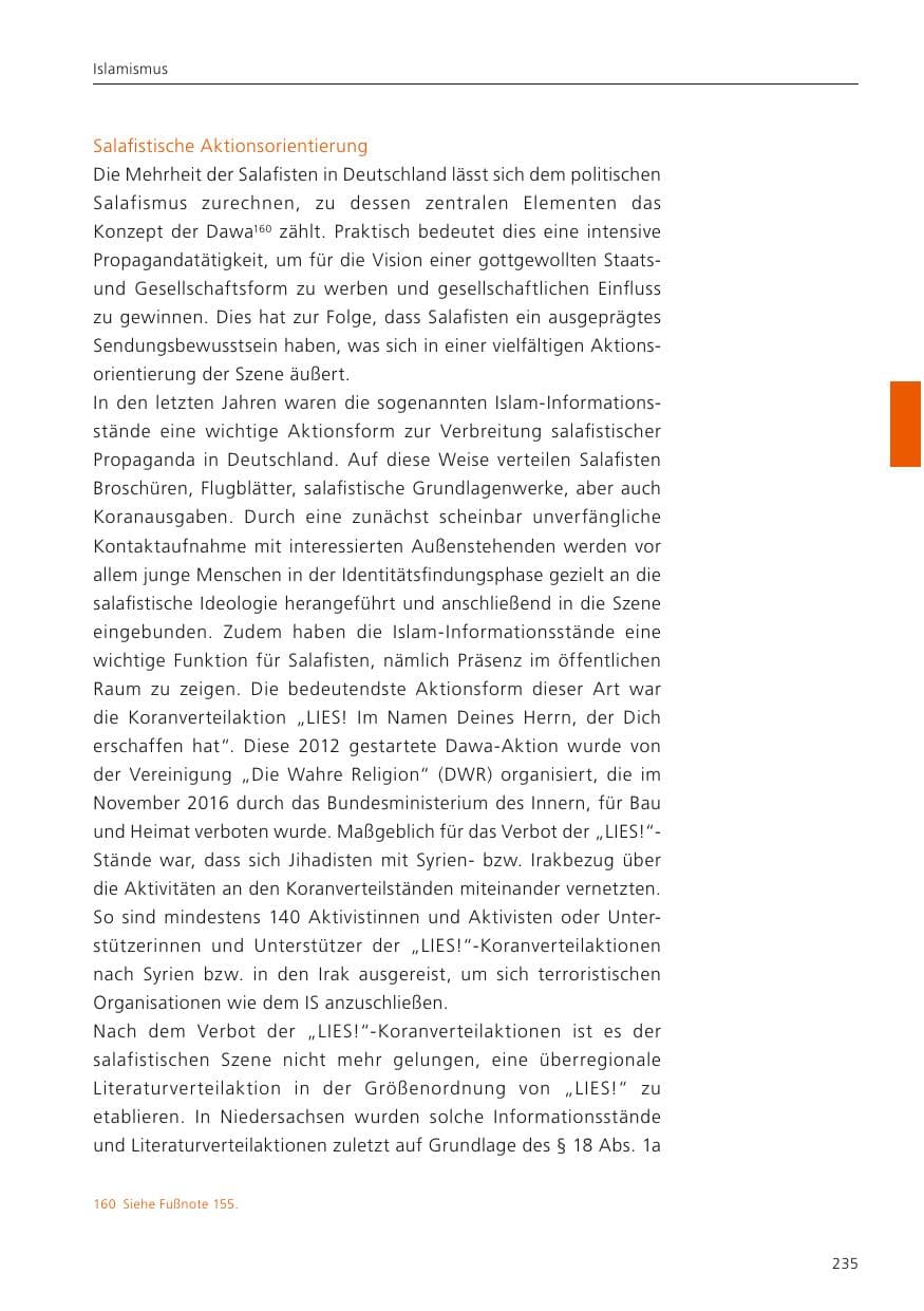 Seite 237 des Verfassungsschutzbericht 2023 Niedersachsen