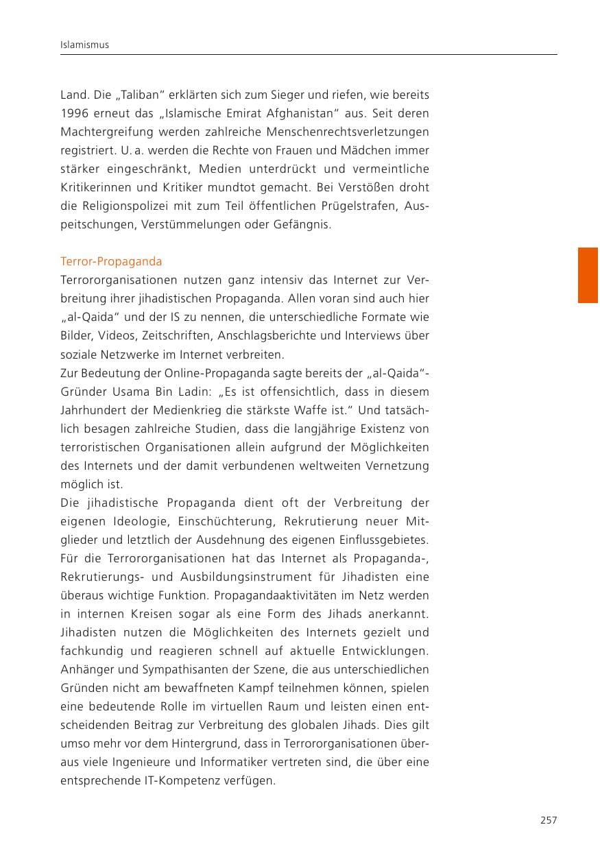 Seite 259 des Verfassungsschutzbericht 2023 Niedersachsen