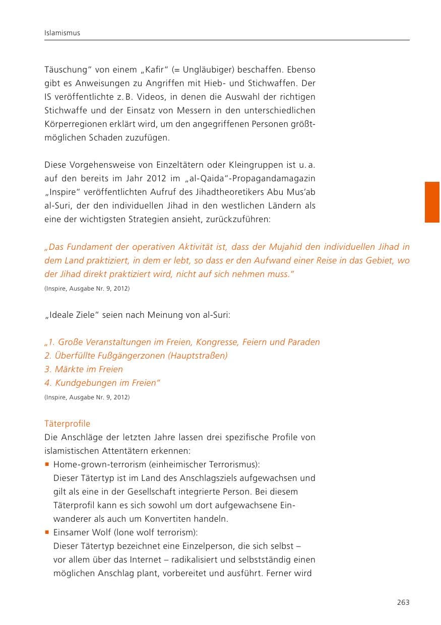 Seite 265 des Verfassungsschutzbericht 2023 Niedersachsen