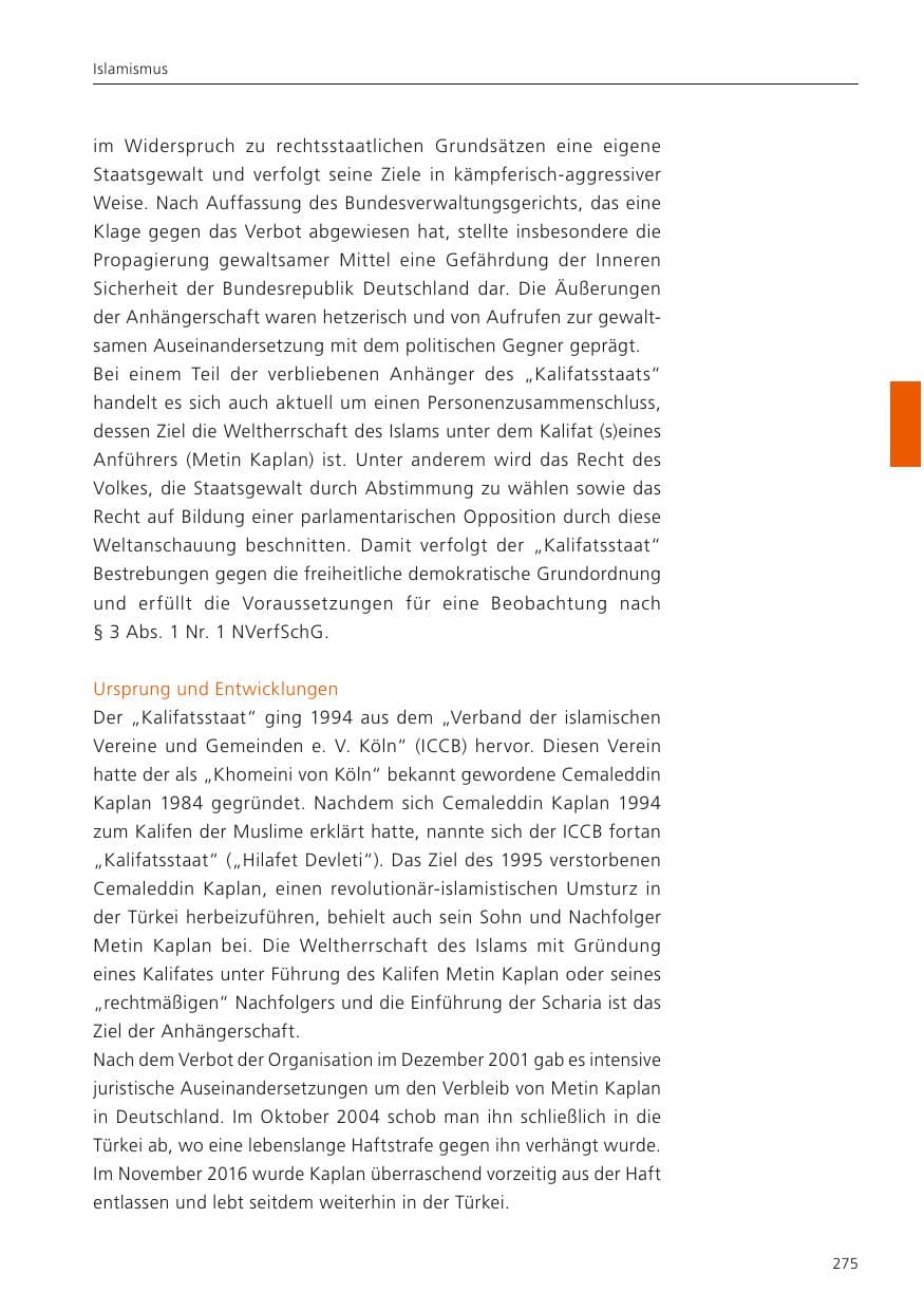 Seite 277 des Verfassungsschutzbericht 2023 Niedersachsen