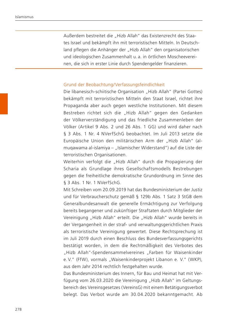 Seite 280 des Verfassungsschutzbericht 2023 Niedersachsen