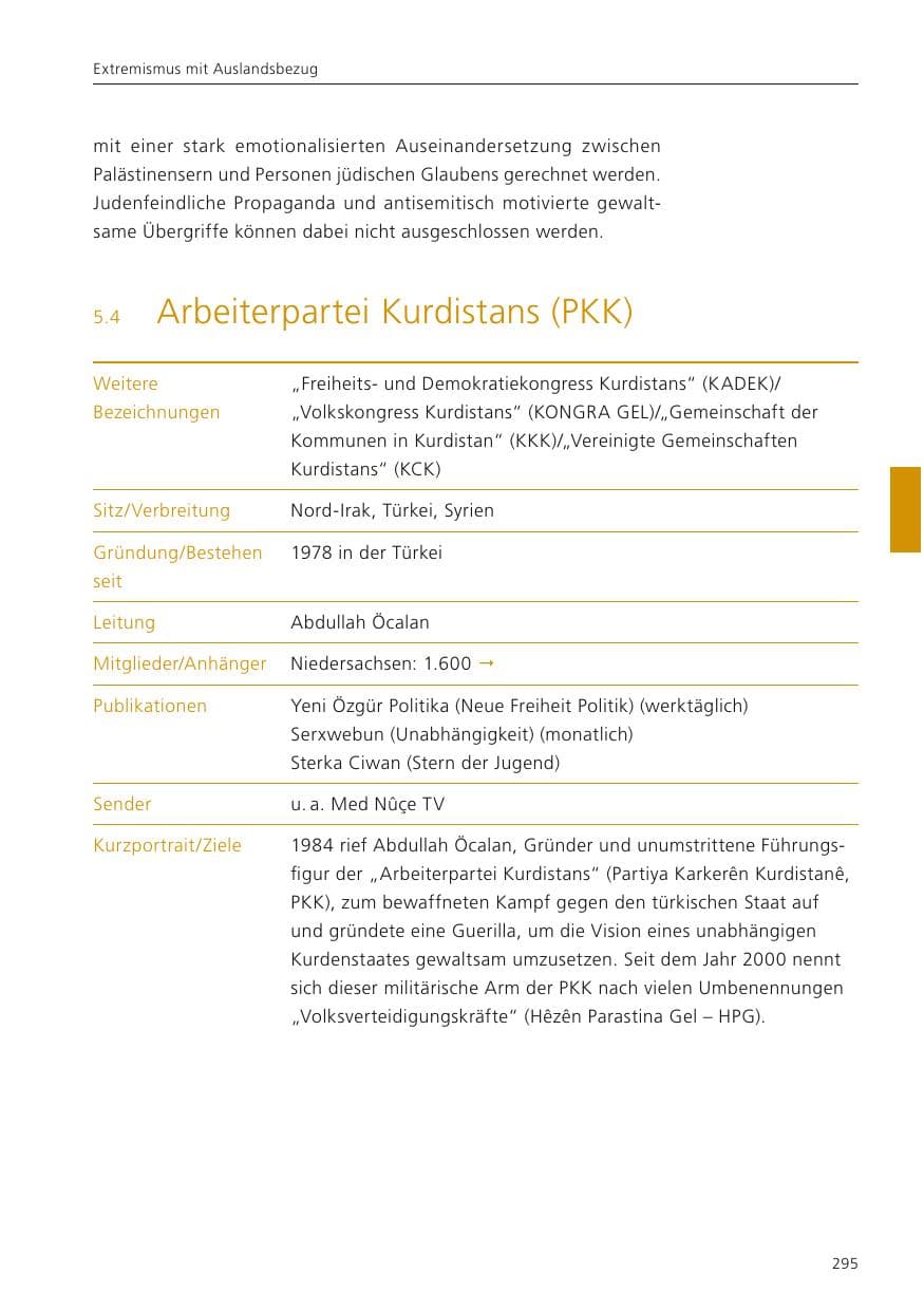 Seite 297 des Verfassungsschutzbericht 2023 Niedersachsen